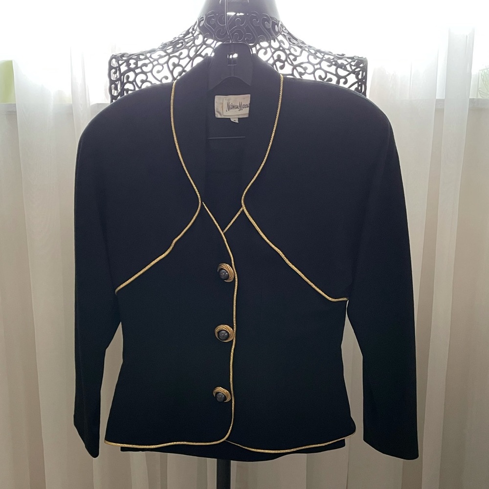 Rescala for Neiman Marcus bolero-style black suit